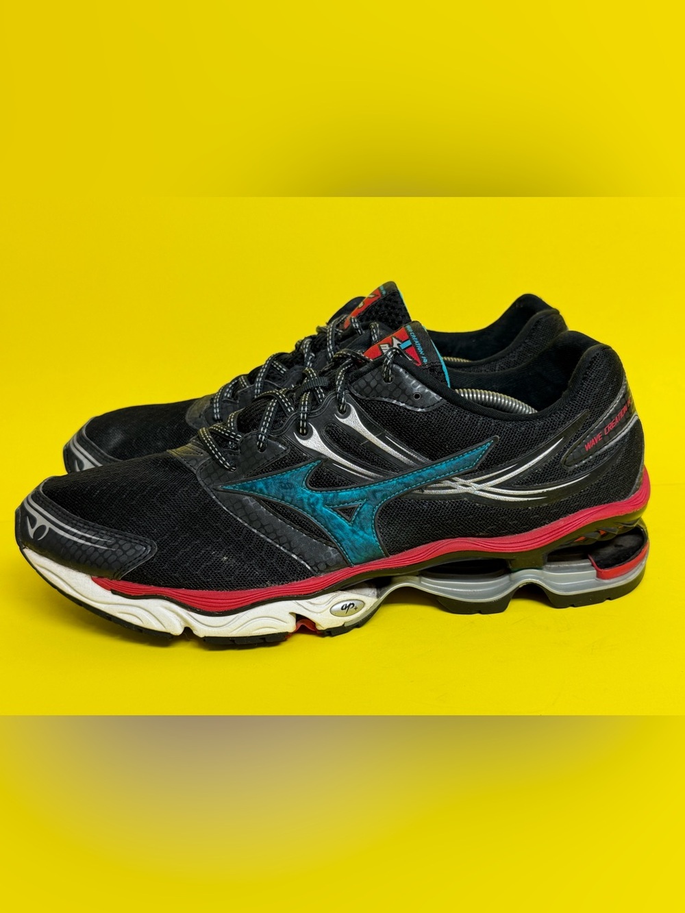 Mizuno Wave Creation 14 Running Shoes Black Men Size 13 RARE